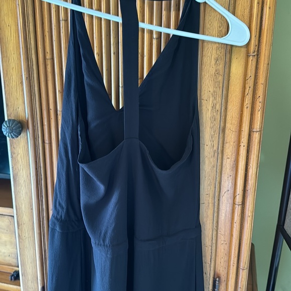 & Other Stories Pull On T Back Black Dress with Tie Waist - Picture 5 of 9